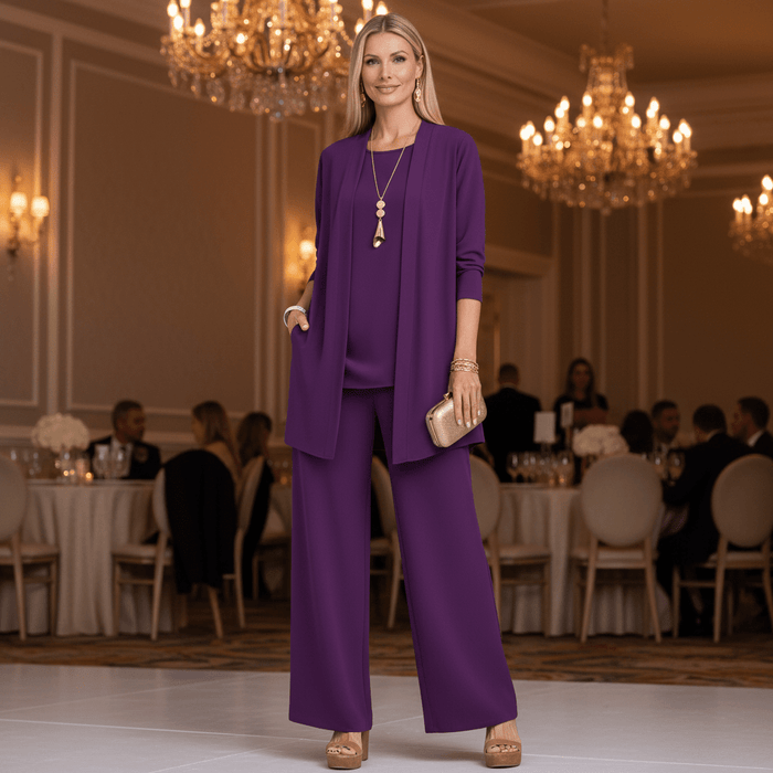 Waverly 3 - Piece Set – Women's Elegant Formal Co - ord Set - Monsta Online