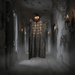 6ft Sound - Activated Animatic Hanging Pumpkin Ghost Prop – Glowing Eyes and Creepy Talking Sounds - Monsta Online