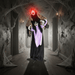 5.2ft Sound - Activated Animatronic Halloween Vampire - Red Light - Up Eyes and Sounds - Monsta Online