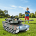 1:18 RC M1A2 Abrams Metal Battle Tank – Shoots BBs & Water with Smoke, Sound, Lights and Dual Batteries - Monsta Online