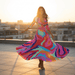 Lynor Floral Dress – Women's Elegant Day - to - Night Midi Dress - Monsta Online