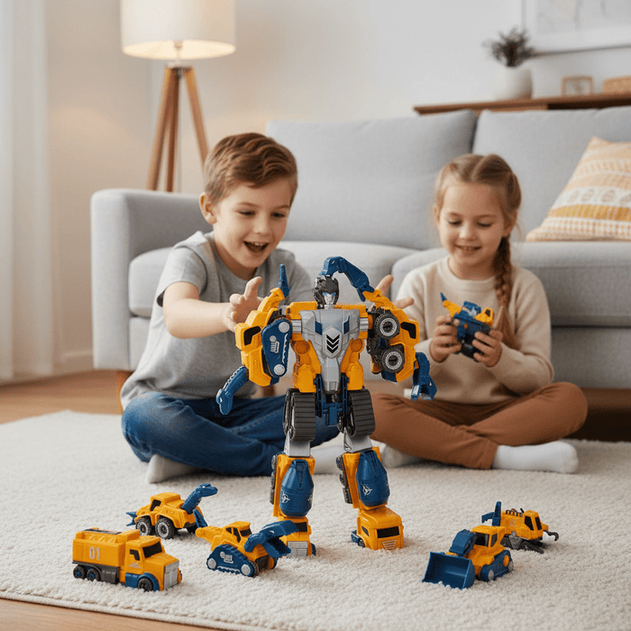 5 - in - 1 Magnetic Robot Building Set for Toddlers 3+ | Engaging STEM Learning & Fun! - Monsta Online