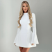 Donnabeth High - Neck Mini Dress – Women's Fitted Elegant Cocktail Dress - Monsta Online