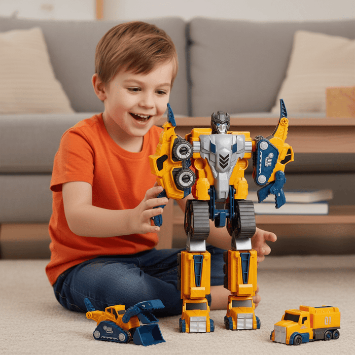5 - in - 1 Magnetic Robot Building Set for Toddlers 3+ | Engaging STEM Learning & Fun! - Monsta Online