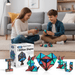 Monsta Magnet Pyramid Stones Set: 14pc Magnetic STEM Puzzle & Fidget Toy with 243 Rare Earth Magnets - Monsta Online