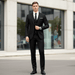 Dominic 3 - Piece Slim Fit Suit – Men's Notch Lapel Blazer, Waistcoat & Trousers Set - Monsta Online