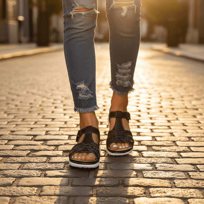 Women's Orthopedic Comfort Sandals – Arch Support & Adjustable Straps - Monsta Online