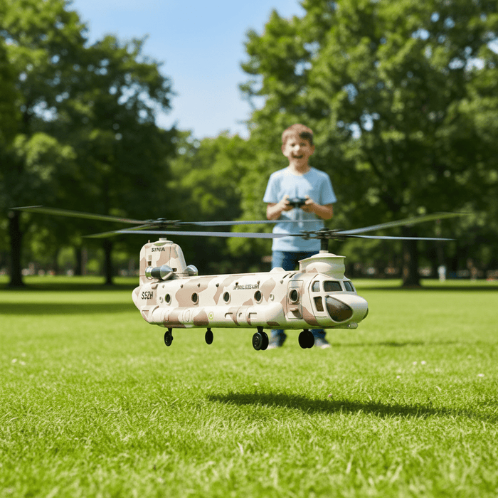 S52H Chinook RC Military Helicopter for Kids – One - Key Takeoff, Altitude Hold & Crash Resistant – Army Transport Toy for Beginners - Monsta Online