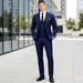 Dominic 3 - Piece Slim Fit Suit – Men's Notch Lapel Blazer, Waistcoat & Trousers Set - Monsta Online