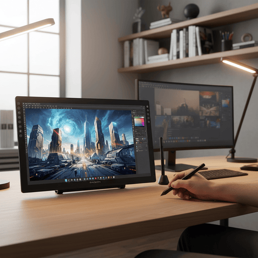 Large 21.5 Inch Professional Graphics Tablet Drawing Monitor Pen display with Tilt - Support Battery - Free 8192 Pen Pressure - Monsta Online