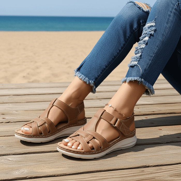 Women's Orthopedic Comfort Sandals – Arch Support & Adjustable Straps - Monsta Online