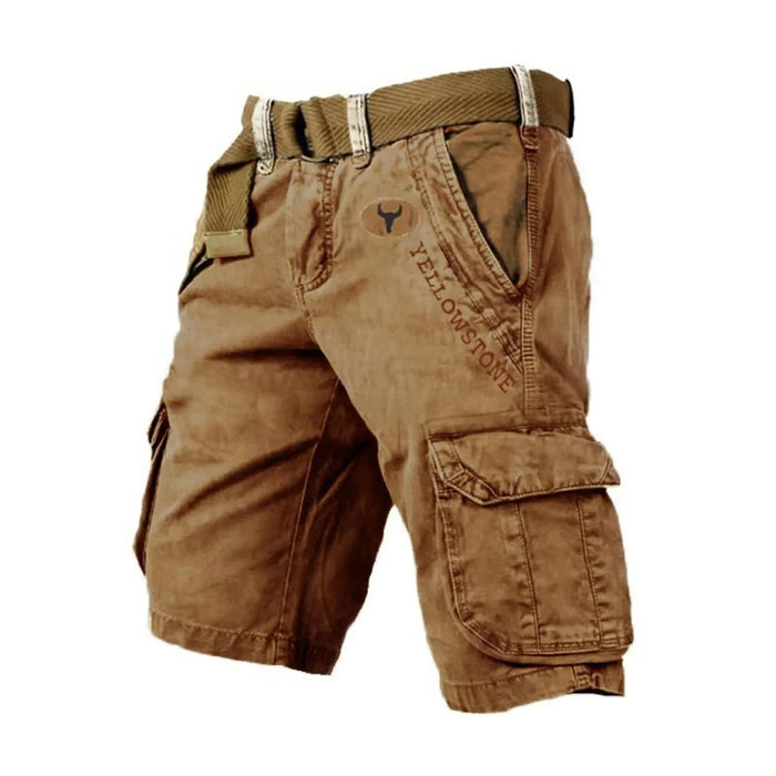 Men's Luxury Cargo Shorts – 6 - Pocket Stretch Fabric, Durable & Stylish for Any Adventure - Monsta Online