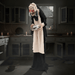 5.2ft Halloween Animatronic Old Lady Maid – Motion Activated with Flashing Red Eyes and Creepy Talking Phrases - Monsta Online