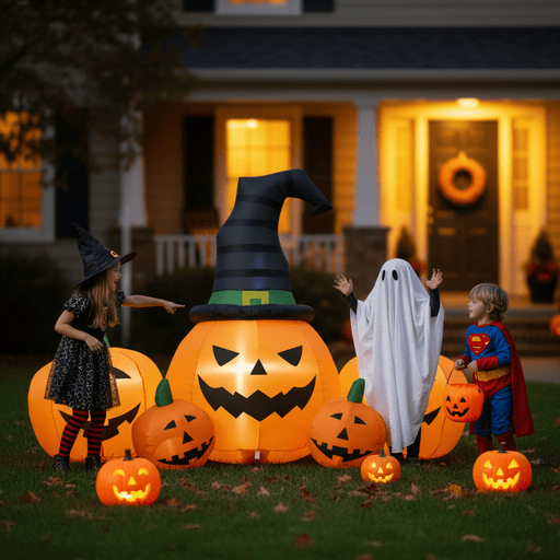 6FT Halloween Inflatable Pumpkins with LED Lights – Blow Up Yard Decoration - Monsta Online