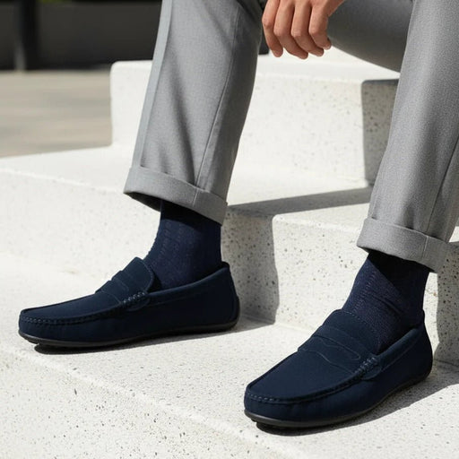 Aurion Suede Loafers – Men's Classic Premium Suede Slip - On Shoes - Monsta Online