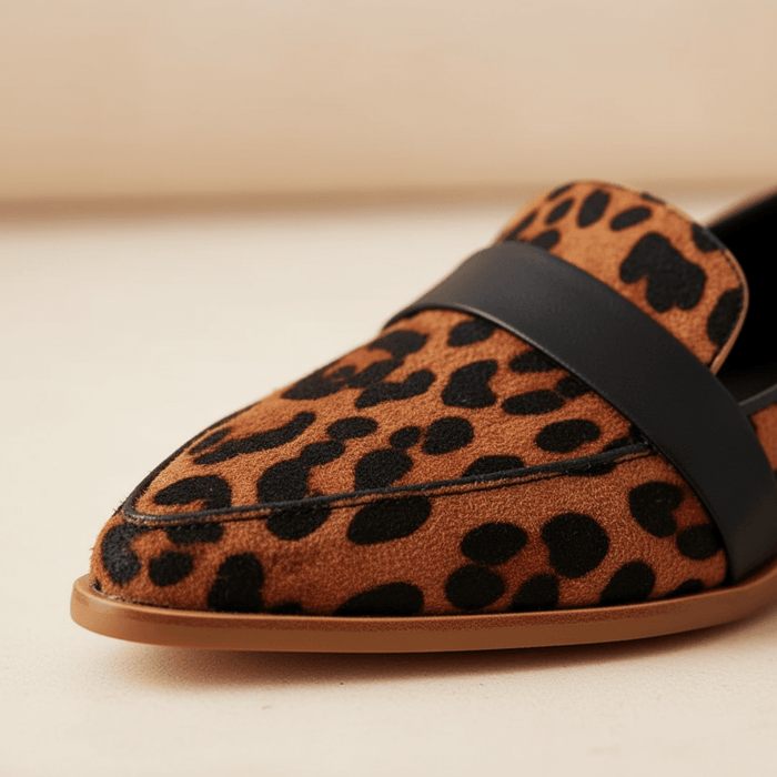 Women's Retro Pointed - Toe Loafers – Chic Leather Slip - On Flats for Every Occasion - Monsta Online