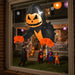 3.3ft Hanging Halloween Inflatable Pumpkin Head Ghost with LED Lights - Monsta Online