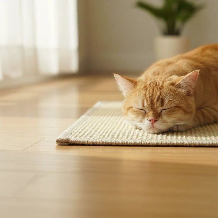 Sisal Cat Scratcher Mat – Floor & Wall Mountable, Natural Claw Care - Monsta Online
