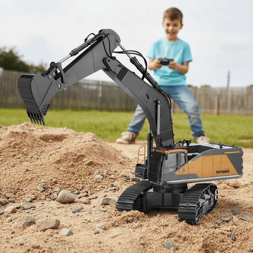 Professional 1:14 Scale 22 Channel Remote Control Excavator with Dual Batteries for Kids and Adults - Monsta Online