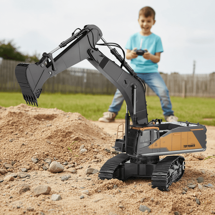 Professional 1:14 Scale 22 Channel Remote Control Excavator with Dual Batteries for Kids and Adults - Monsta Online