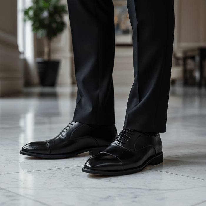 Luca Leather Oxford Shoes – Men's Italian Handcrafted Dress Shoes - Monsta Online