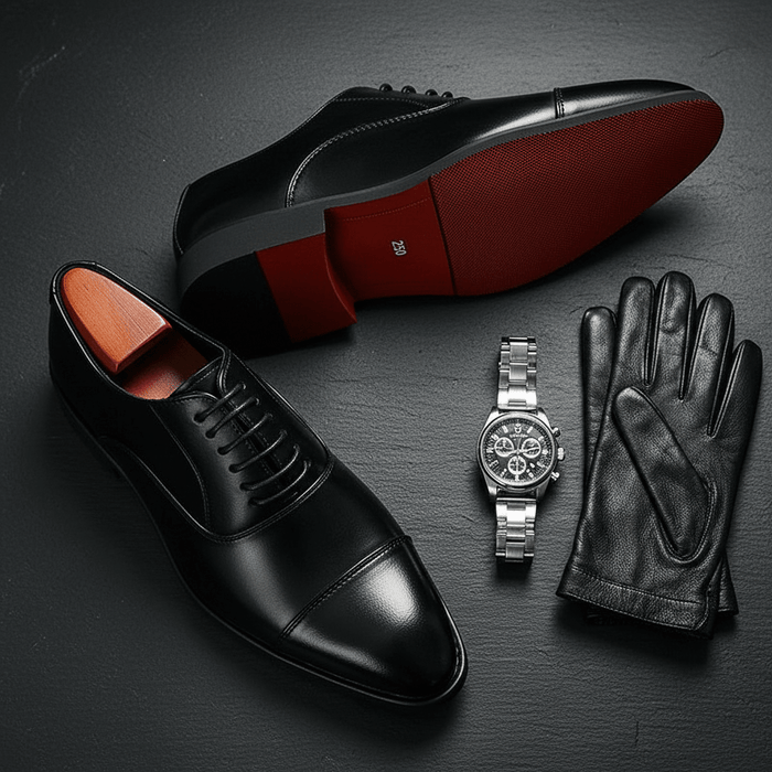 Luca Leather Oxford Shoes – Men's Italian Handcrafted Dress Shoes - Monsta Online