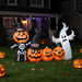 7.5FT Halloween Inflatable Pumpkin, Ghost and Skeleton with LED Lights - Monsta Online