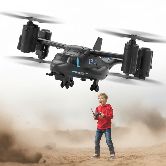 Osprey Military RC Helicopter with 4 Channel Remote for Kids with Dual Batteries - Monsta Online