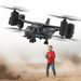 Osprey Military RC Helicopter with 4 Channel Remote for Kids with Dual Batteries - Monsta Online