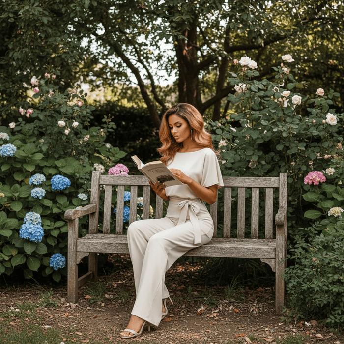 Women's Solid Color Jumpsuit – Flattering Elastic Waist, Breathable Fabric - Monsta Online