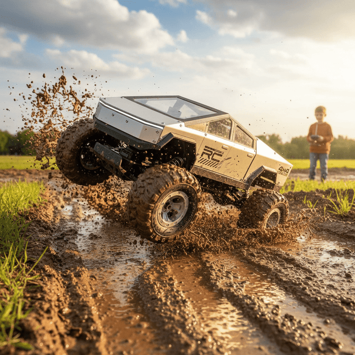 All - Terrain 1:12 Scale RC Monster Truck – 4WD Remote Control Truck with Metal Shell and Dual Batteries - Monsta Online