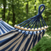 Luxury Canvas Double Hammock – Anti - Roll Design with Curved Wooden Spreader Bars & Carry Bag - Monsta Online