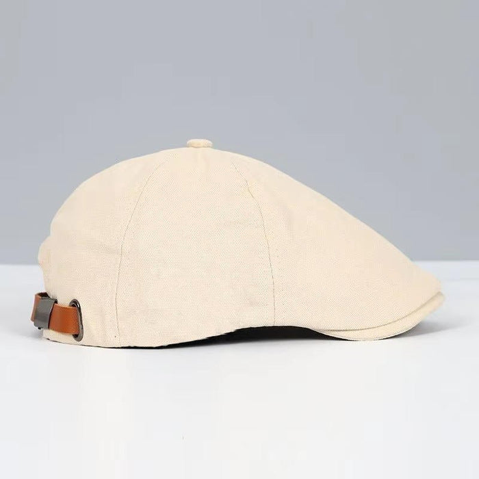 Men's Classic Wool Blend Flat Cap – Timeless Herringbone Newsboy Style for All Occasions - Monsta Online