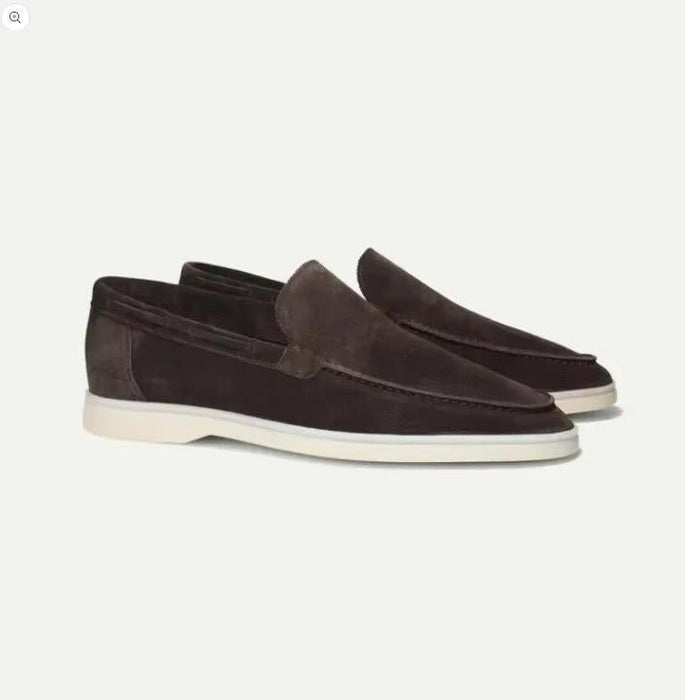 Men's Luxury Suede Yacht Loafers – Handcrafted Slip - On Boat Shoes for Every Occasion - Monsta Online