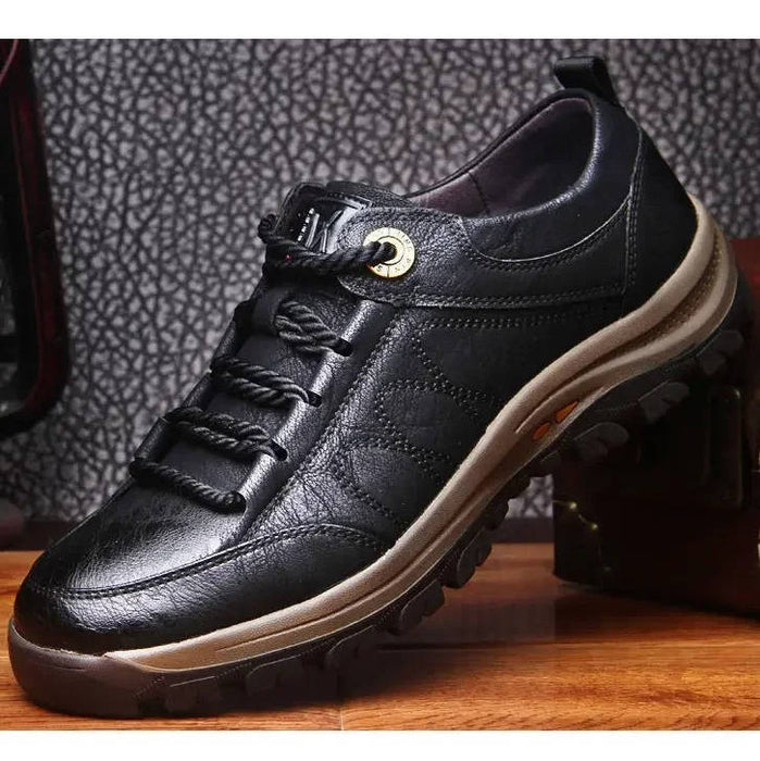 Premium Men's Orthopedic Leather Shoes for Ultimate Comfort - Monsta Online