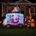 8ft Scary Clown Ice Cream Truck Halloween Inflatable with LED Lights - Monsta Online