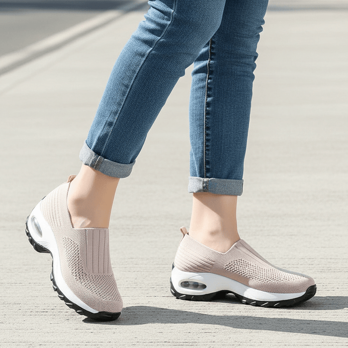 Women's Slip - On Plantar Fasciitis Shoes – Cushioned Insole & Breathable Anti - Slip Design - Monsta Online