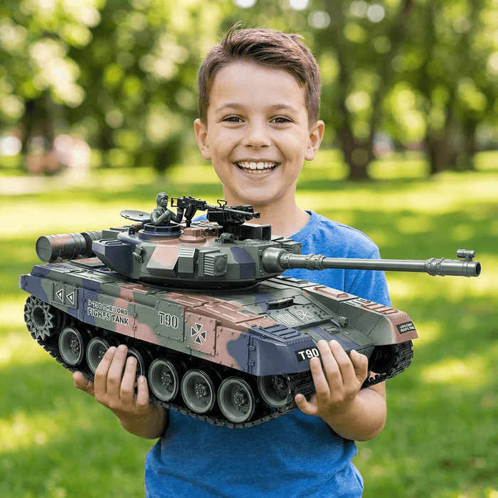 1:18 Scale RC Tank Russian T - 90 RC Tank with BB Shooting – Premium Model Tank with Dual Batteries - Monsta Online