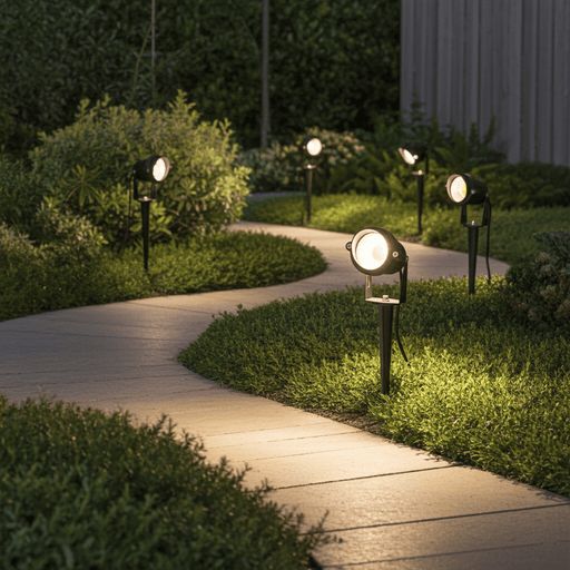 12 Pack Landscape Lights 6W Low Voltage Outdoor Pathway Spotlights Set - Monsta Online