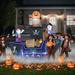 7FT Halloween Inflatable Pirate Ship with Skeletons and LED Lights - Monsta Online