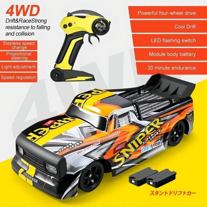 Sniper 4WD High - Speed Remote Control Racing Car with Dual Rechargeable Batteries - Monsta Online