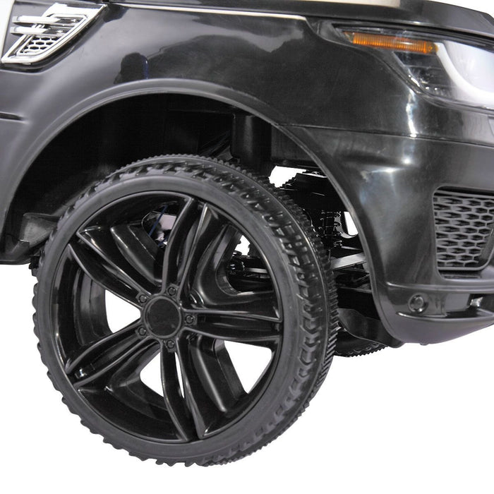 Black 12V Police Ride - On Car for Kids - Remote Control, Siren, Music & Suspension Features - Monsta Online