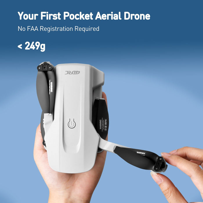 Premium 4.5 - Inch GPS Drone with Camera and Dual Batteries - 5G FPV Auto Return & Follow Me Feature for Adults - Monsta Online