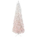 6FT Ombre Pink & White Pencil Artificial Christmas Tree — 406 Tips, Unlit, Auto - Open, Slim Space - Saving - Monsta Online