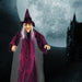 5.9ft Sound - Activated Hanging Witch with Light - Up Eyes and Creepy Voice - Monsta Online