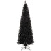 8FT Black Pencil Artificial Christmas Tree — 1168 Tips, Slim Space - Saving, Unlit, Steel Base - Monsta Online