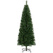 6FT Slim Pencil Artificial Christmas Tree — 618 Tips, Unlit, Space - Saving, Green, Steel Base - Monsta Online