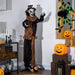 6.7ft Animatronic Halloween Clown – Motion and Sound Activated Decoration with Moving Head, Arms and Red Glowing Eyes - Monsta Online