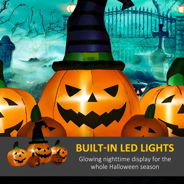 6FT Halloween Inflatable Pumpkins with LED Lights – Blow Up Yard Decoration - Monsta Online