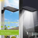 PIR Motion Activated Solar Wall Lamp with 60 LEDs and Remote for Outdoor Spaces - Monsta Online